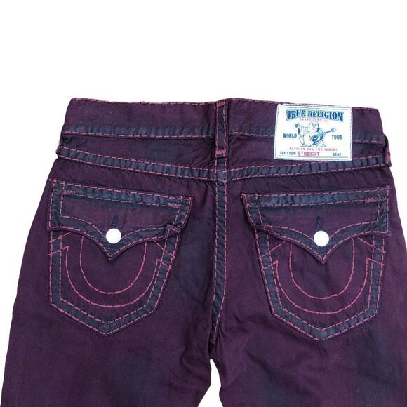 True Religion Jeans Size 32 STRAIGHT Red - Picture 2 of 16